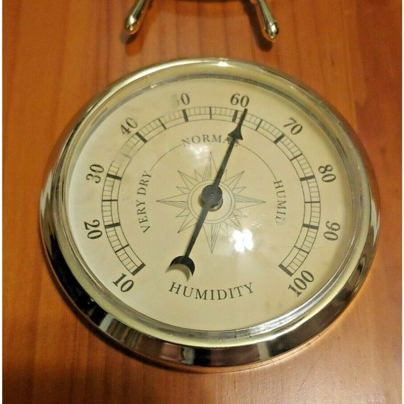 VTG Springfield Mariner Barometer Thermometer Hygrometer Wood Wall Station - Picture 2 of 9